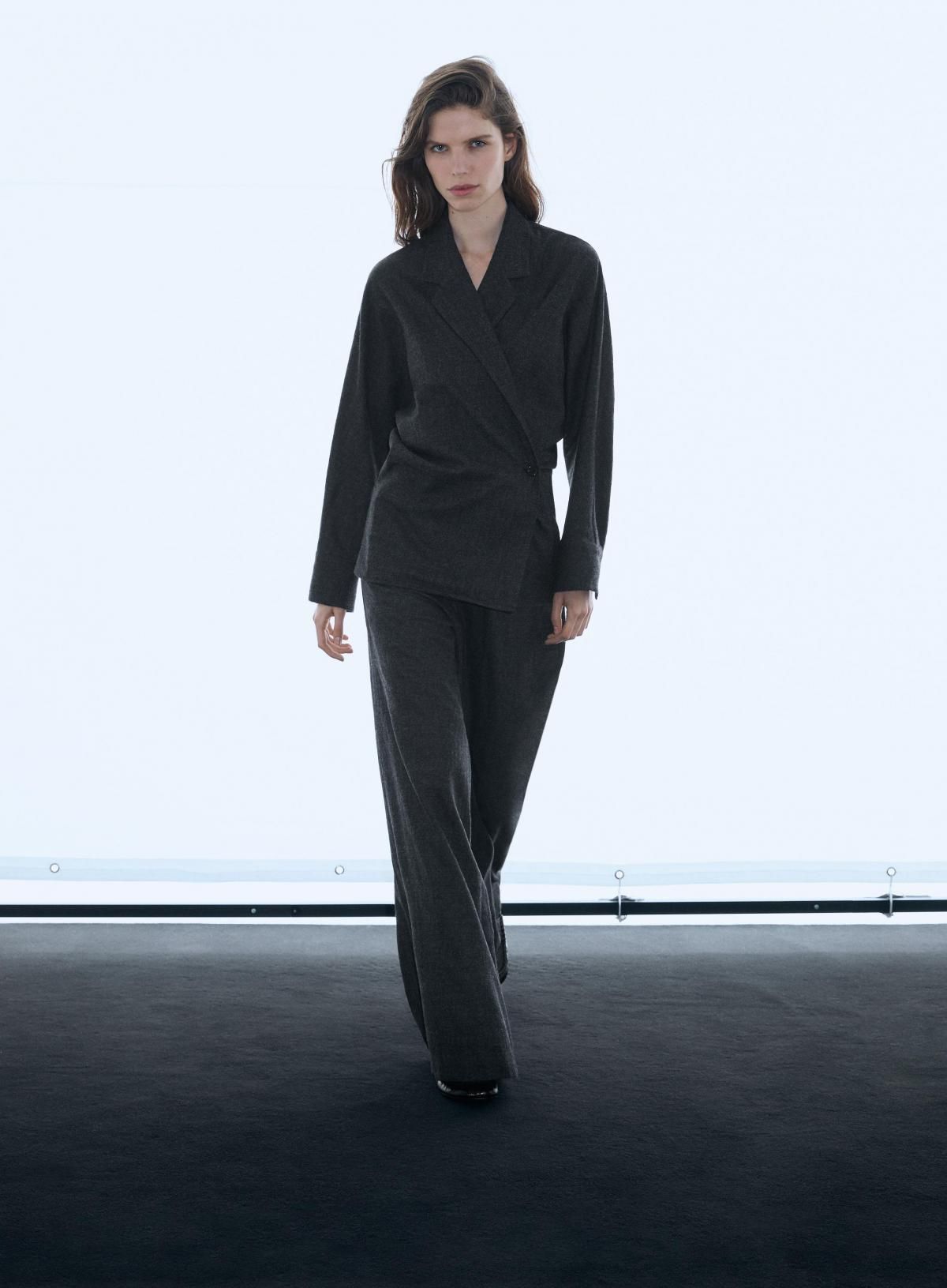 마시모두띠 텍스처 울 오버셔츠 6054/903 DARK GREY - 상세 이미지 2