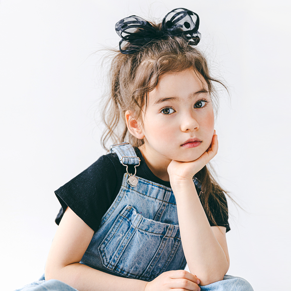 유앤미 시스루 엘레강스 집게핀 유아헤어핀 - 상품 이미지