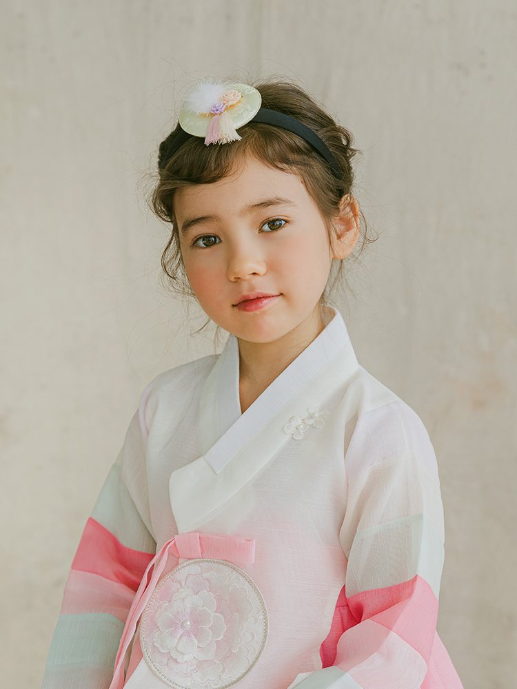 채니봉봉 밍크 다소니 한복 머리띠 유아헤어밴드 - 상세 이미지 2