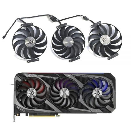 LTANDBR [해외]ASUS ROG Strix GeForce RTX 3080 3070 3090 3060Ti 3070Ti 3080Ti 95MM CF1010U12S 그래픽 카드 냉각 팬용 비디오