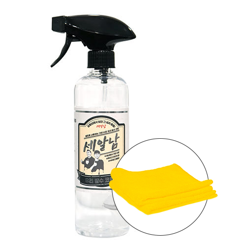 세알남 유리발수코팅제 500ml + 다용도타월 2매입 세트 자동차 발수코팅 스프레이 - 상품 이미지