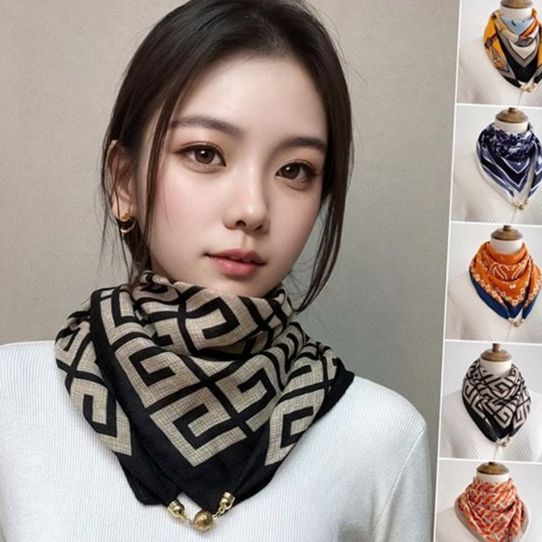 데일리 여성 면마 스카프 모던 패션 마그네틱 스카프 사계절 가을 - 상품 이미지