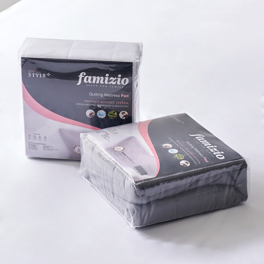 파미지오 진드기방지 누빔 방수 침대패드 4sizes