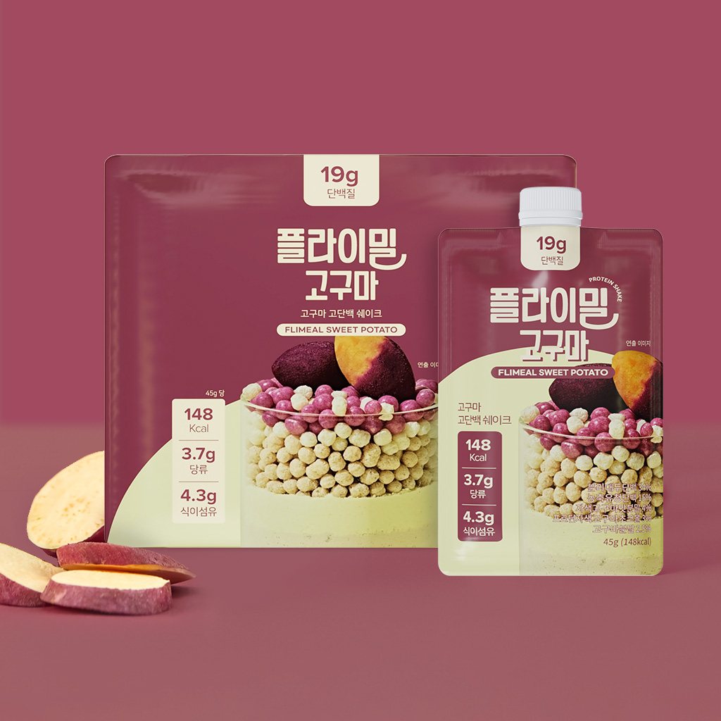 플라이밀 단백질 쉐이크 파우치 고구마, 45g, 7개 제품 이미지