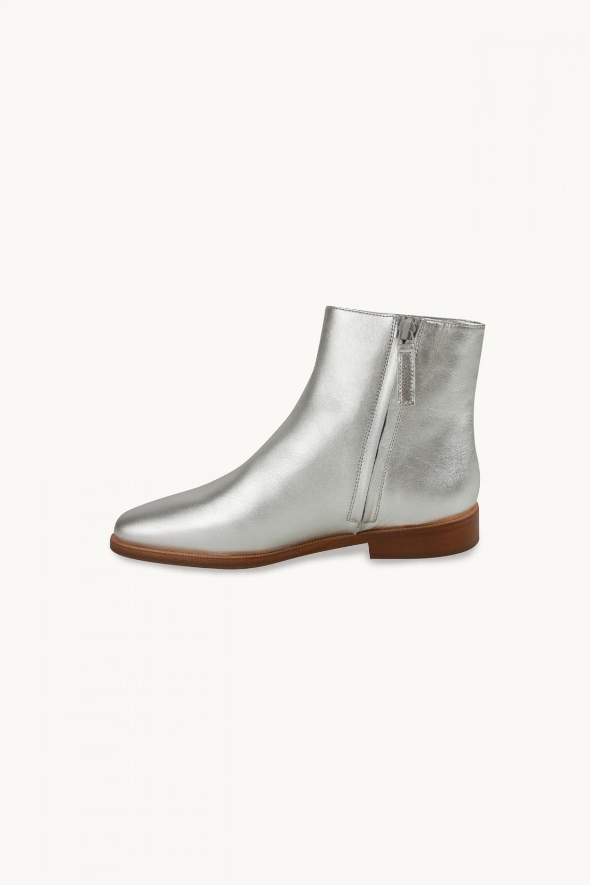 타이니코튼 트렌디 메탈릭 실버 앵클부츠 AW23-761-M21 ONE COLOR - 상세 이미지 2