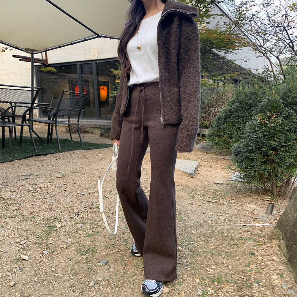 미엘리 하이넥 니트집업 이미지 8