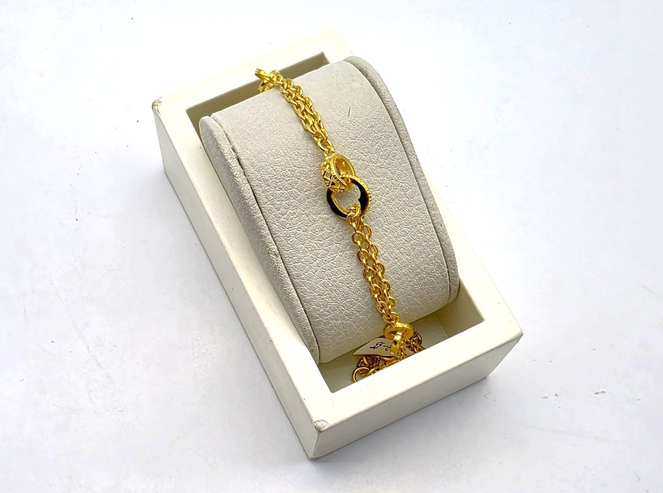 24K 순금 11.25g(3) 링코르소 팔찌(18K 연결고리 장식) - 상품 이미지