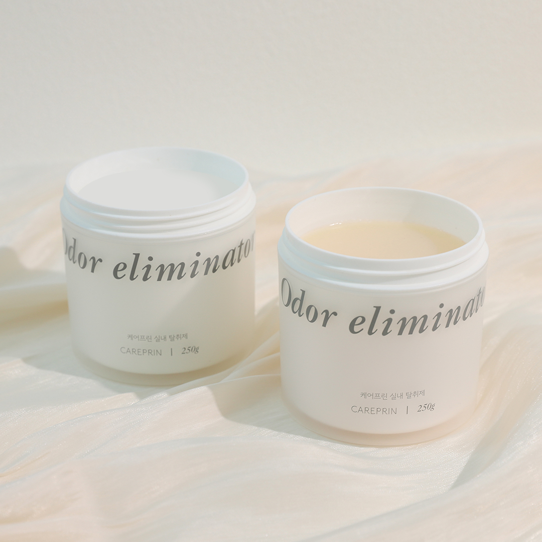 3+1 케어프린 실내 집안 고체 탈취제 강력 화장실 냄새 제거 클린코튼 모닝가든 제품 이미지