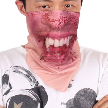 [트렌디프레소협력사]데이슬롯 마우스 커버 공포체험 할로윈파티 소품 축제