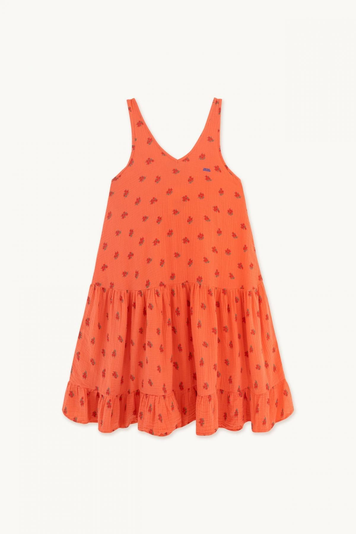 타이니코튼 플라워 패턴 더블거즈 프릴 미니 원피스 SS22-728JD1 ONE COLOR - 상품 이미지