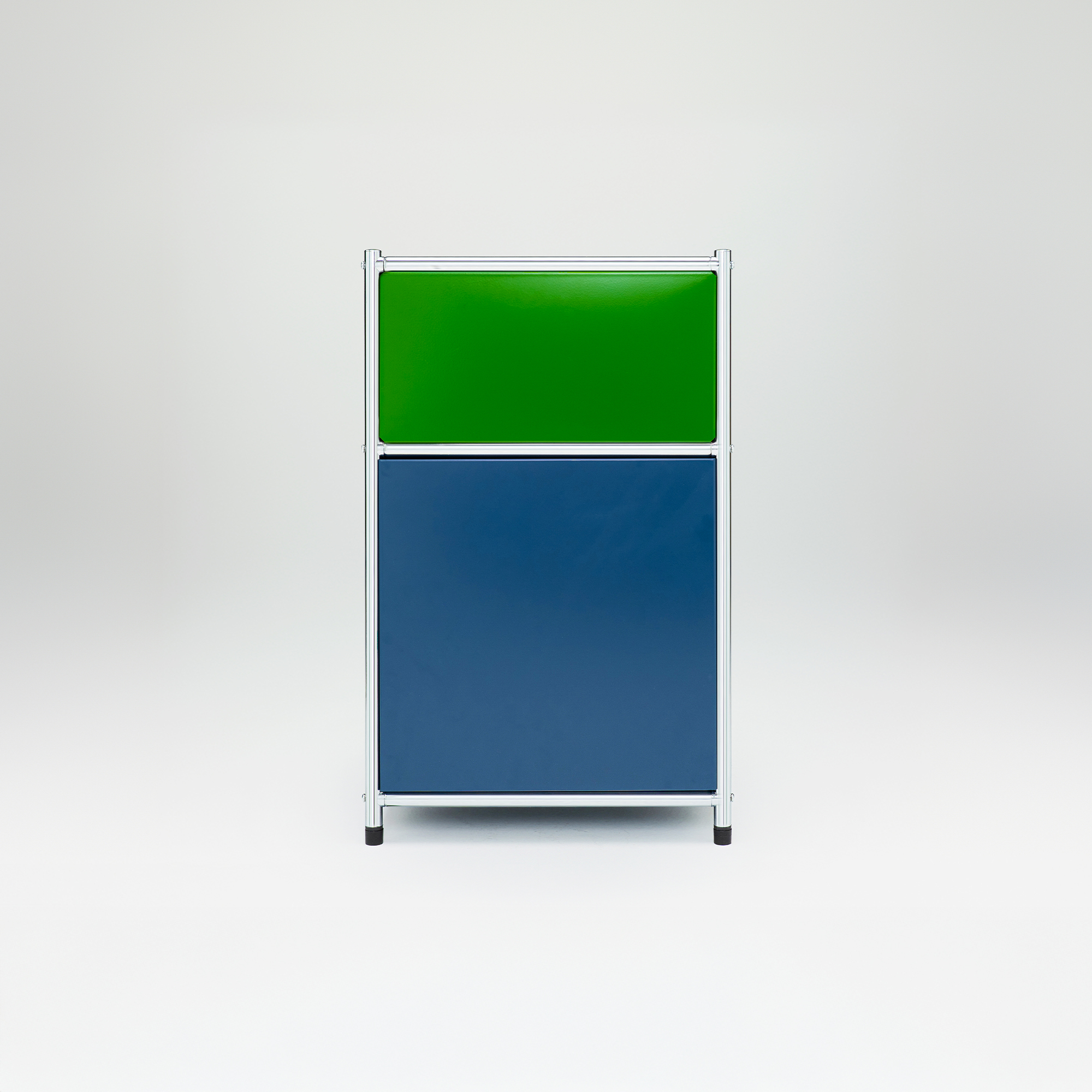 코낙 U236 캐비넷 모듈 협탁 가구 40x40x64 그린-블루