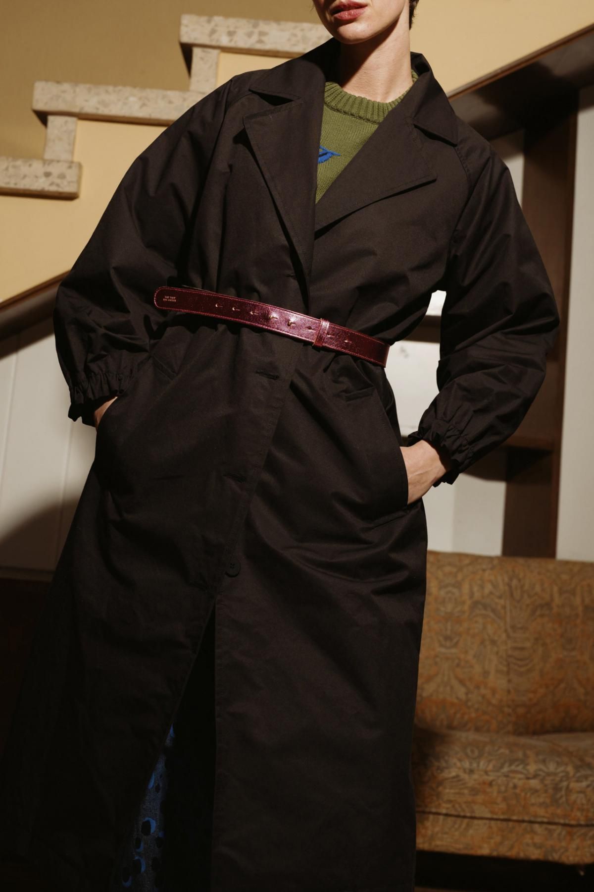 타이니코튼 클래식 벨티드 트렌치코트 AW23-725102 ONE COLOR - 상세 이미지 3