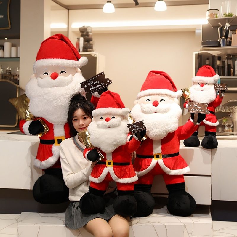 산타 봉제인형 크리스마스 카페 트리 장식 소품 A 클래식 산타할아버지 60cm - 상세 이미지 2