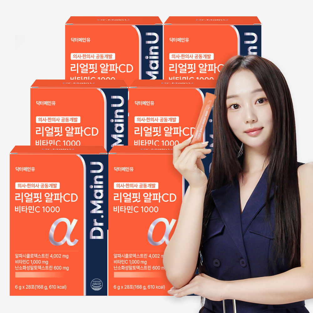 고함량 리얼핏 알파 CD 4002 알파시클로덱스트린 알파시디 분말 씨디 28포, 6개 - 상품 이미지