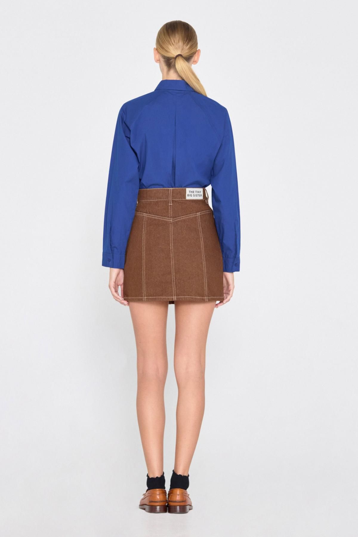 타이니코튼 래글런 루즈핏 셔츠 울트라마린 AW24-621-J29 ULTRAMARINE - 상세 이미지 5