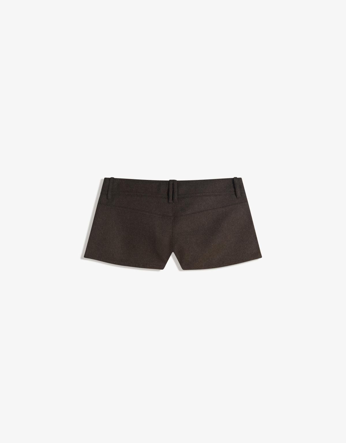 버쉬카 울혼방 숏 미니 팬츠 6096/741 BROWN - 상세 이미지 2