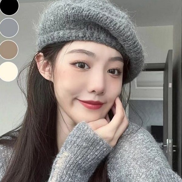 부드러운 여성 베레모 데일리 베레모 따뜻한 겨울 패션 가을 - 메인 이미지