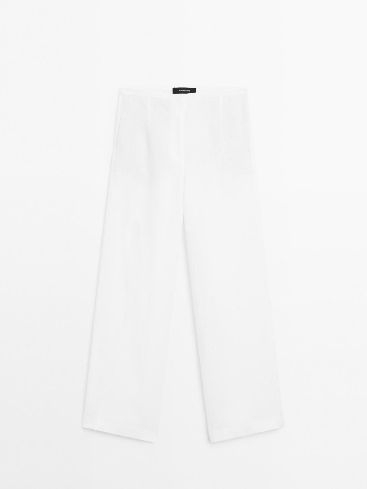 마시모두띠 린넨 와이드 팬츠 5041/988 OFF WHITE - 상세 이미지 3