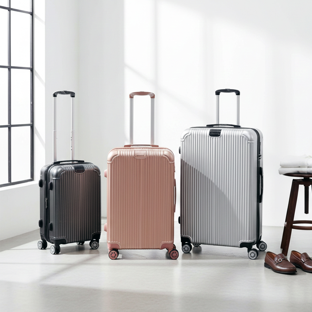 3중압축 폴리카보네이트 확장형 캐리어 54.5cm(20인치), 로즈골드 - 상세 이미지 2