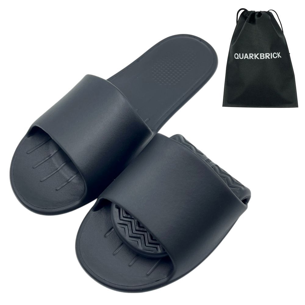 여행용 슬리퍼 접이식 기내용 휴대용 EVA 호텔 실내화 실내용 그레이, M