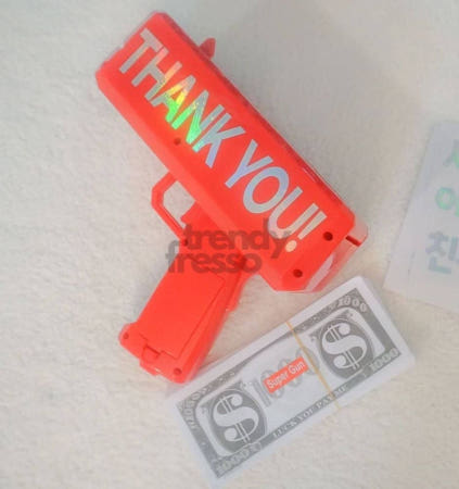 노드룸 머니건 스티커 세트 레드 생일 돈나오는 용돈