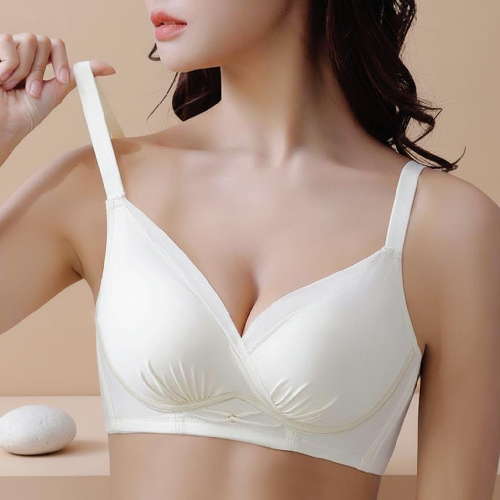 노와이어 심리스 속옷 가슴 모아주는 볼륨 뽕브라 3컬러 - 상품 이미지