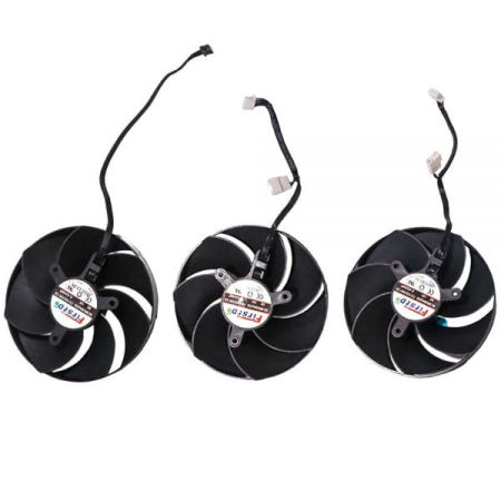 [해외]BestParts PNY RTX 4080S 4090 Verto 트리플 팬 FD10020M12D 무소음 42mm 4핀용 100mm GPU 뉴 그래픽 카드 비디오 쿨링 교체품