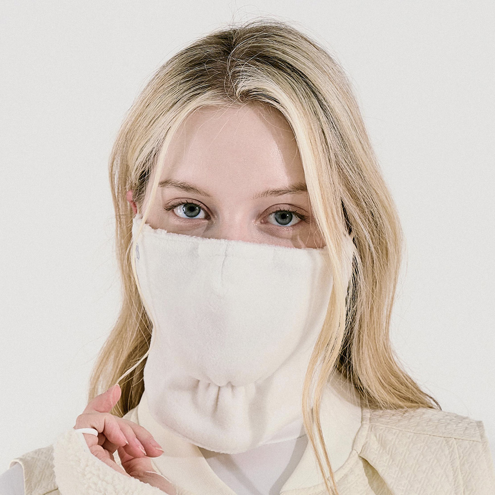 베일리화이트 방한 골프 마스크 양털 넥워머 겨울 등산 스키 안면 기모 파크 여성 남성