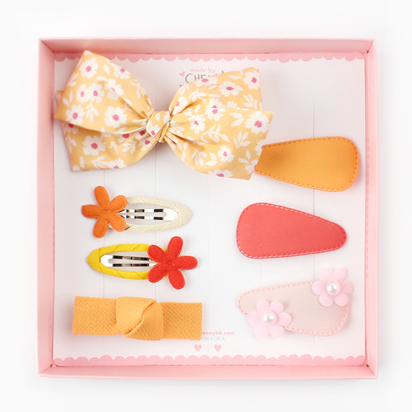 아기 유아 여아 헤어핀세트 선물세트 고퀄리티 기프트박스