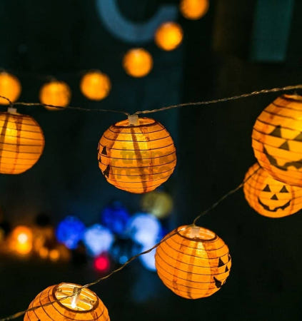 [트렌디프레소협력사]데이슬롯 LED 호박등 가랜드 조립형 할로윈용품 분장소품 할로윈파티