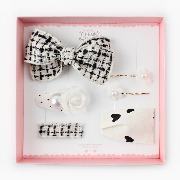 아기 유아 여아 헤어핀세트 선물세트 고퀄리티 기프트박스