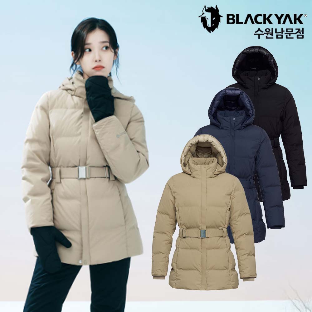 블랙야크 아이유 여성 윈드스토퍼 패딩 점퍼 후드 등산 일상 카르카 wsp 다운 자켓 - 메인 이미지