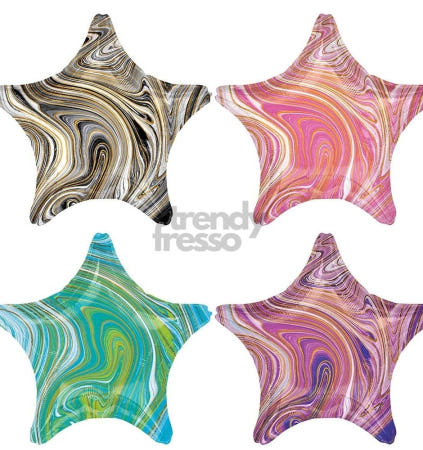 [트렌디프레소협력사]데이슬롯 은박풍선 별 마블 45cm 장식용품 파티풍선