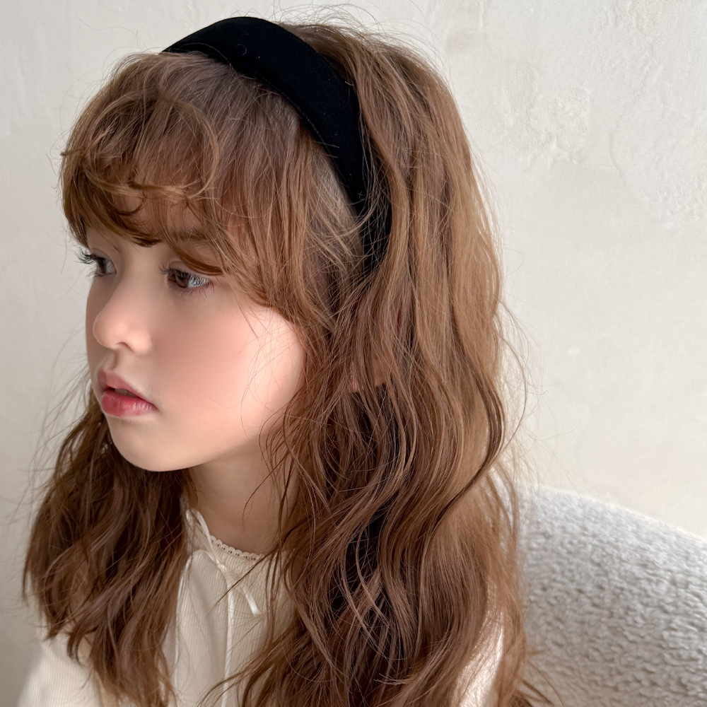 채니봉봉 여아 메일리 청키 벨벳 유아헤어밴드 - 상세 이미지 2