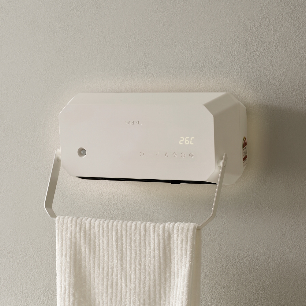 브리즐 욕실 온풍기 벽걸이 가정용 전기 화장실 온풍기 미니 PTC