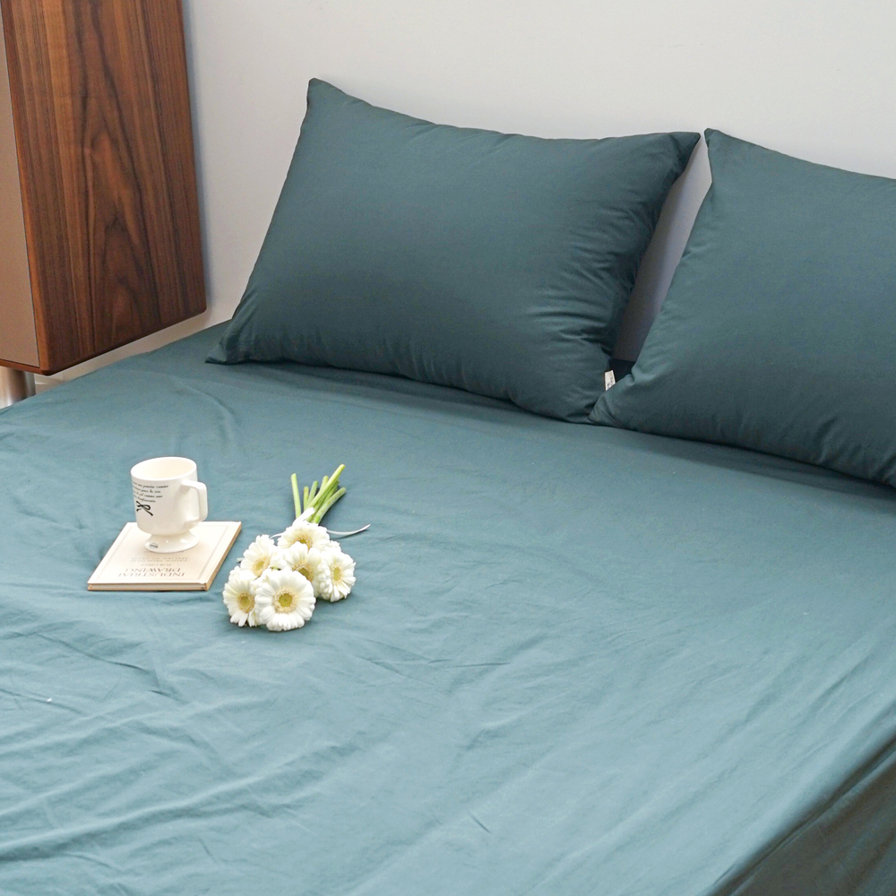 허쉬 60수 고밀도 바이오워싱 순면 매트리스 커버 러쉬 그린, SS(슈퍼싱글)