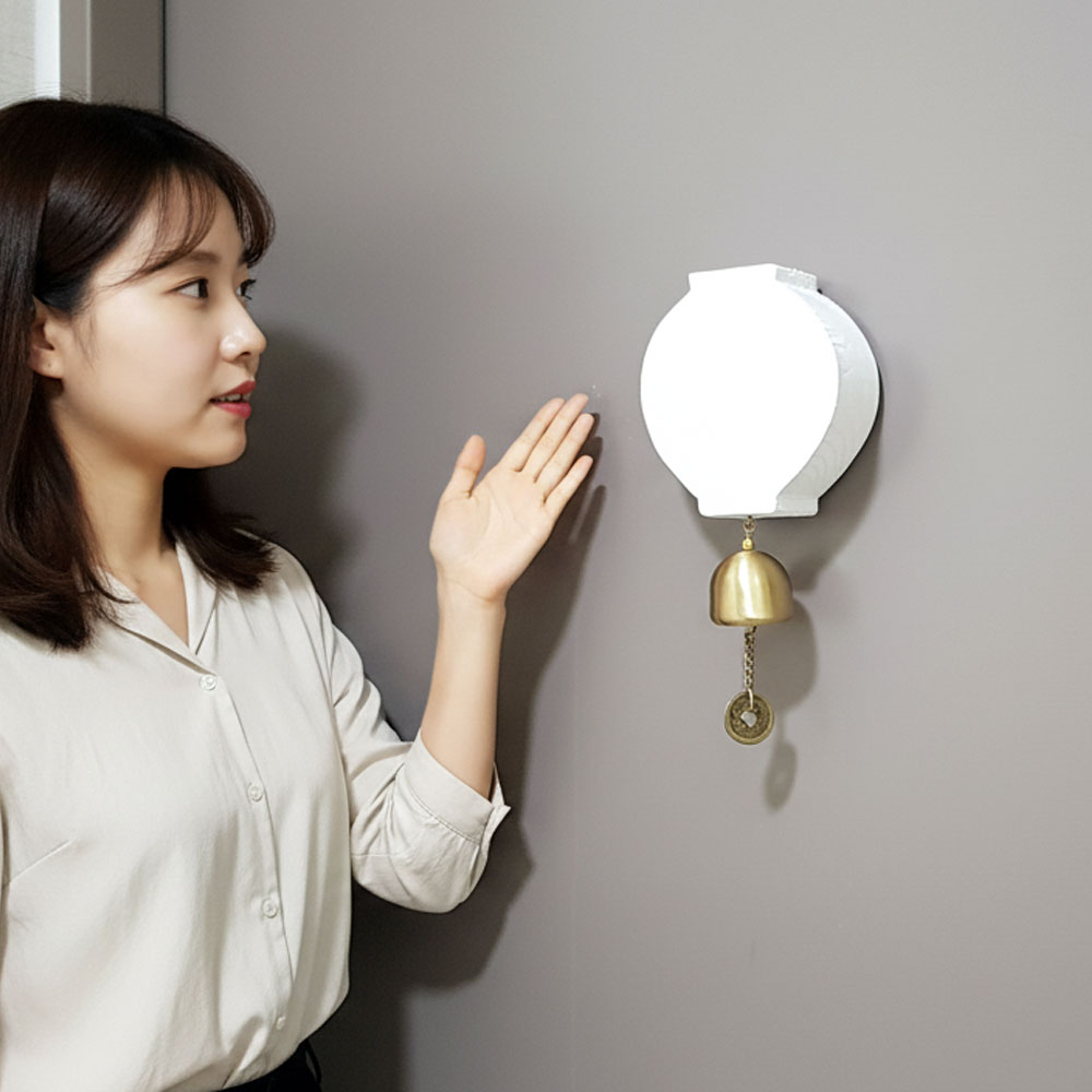 달항아리 현관종 도어벨 방짜구리 재물운 다복 현관벨 풍경종 이미지 6