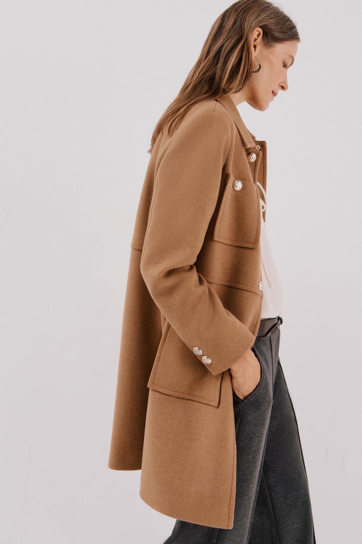 꼬르떼피엘 골드버튼 클래식 카멜 롱 코트 6502145 BEIGE - 상세 이미지 3