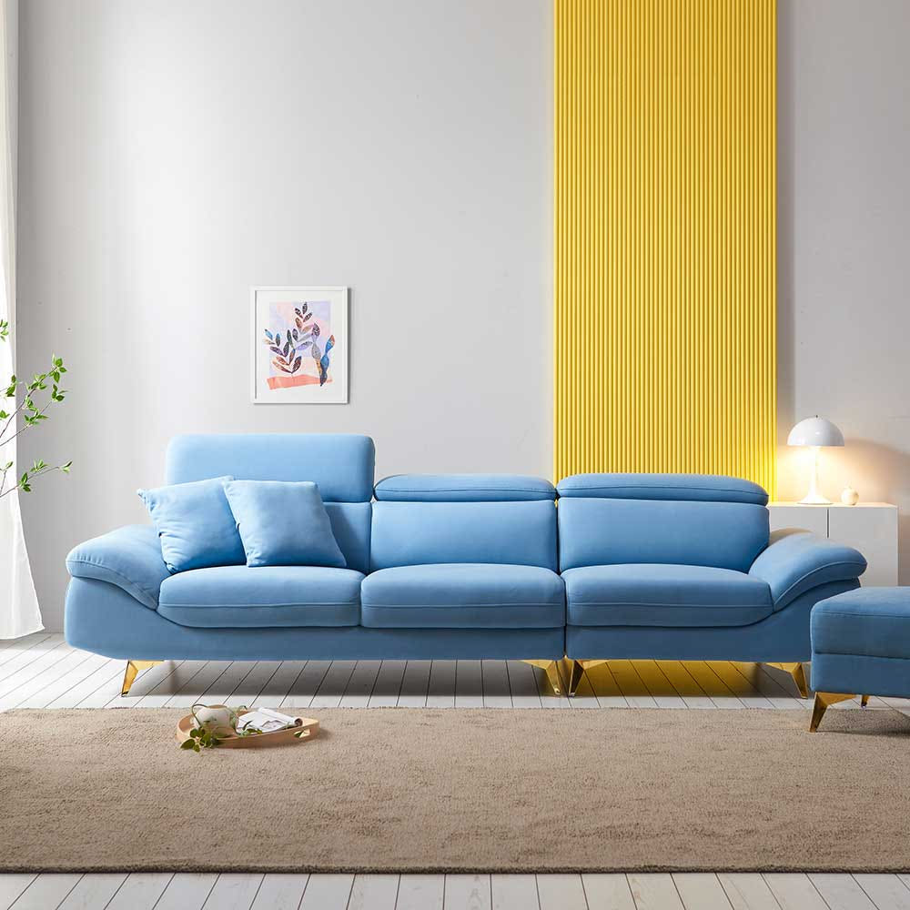 서광퍼니처 토드 아쿠아텍스 스웨이드 패브릭 4인 소파 sk