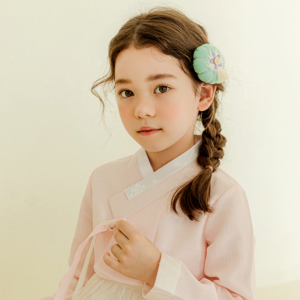 유아 여아 아기 아동 한복 머리띠 헤어핀 머리핀 악세사리 장식 장신구 명절 설날 추석 - 상세 이미지 3