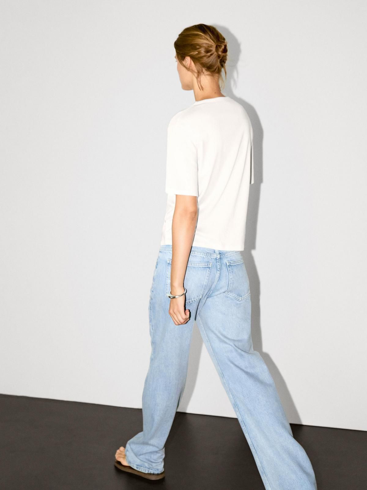 마시모두띠 오버사이즈 아일렛 반팔 티셔츠 6268/201 OFF WHITE 이미지 7