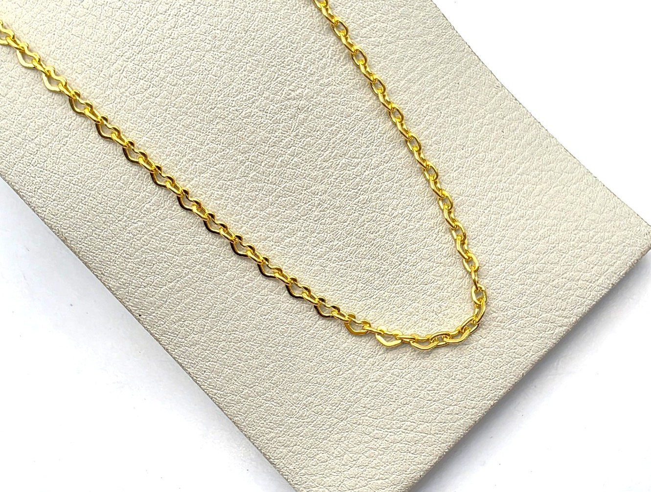 24K 순금 11.25g(3) 하트줄 목걸이(18K 연결고리 장식) - 상품 이미지