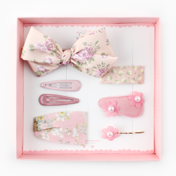 아기 유아 여아 헤어핀세트 선물세트 고퀄리티 기프트박스