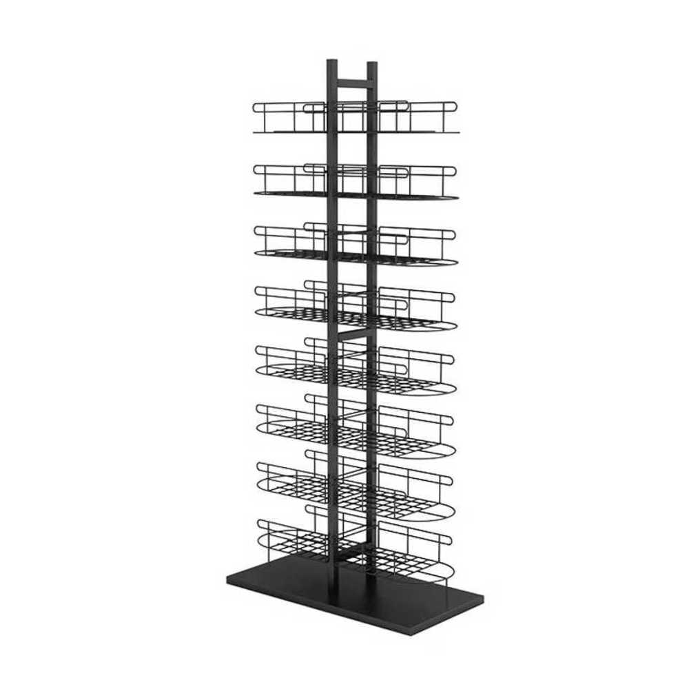 모자 매장 진열대 전시용 스탠드 진열 인테리어 소품 블랙 + 60x30x132cm - 상품 이미지