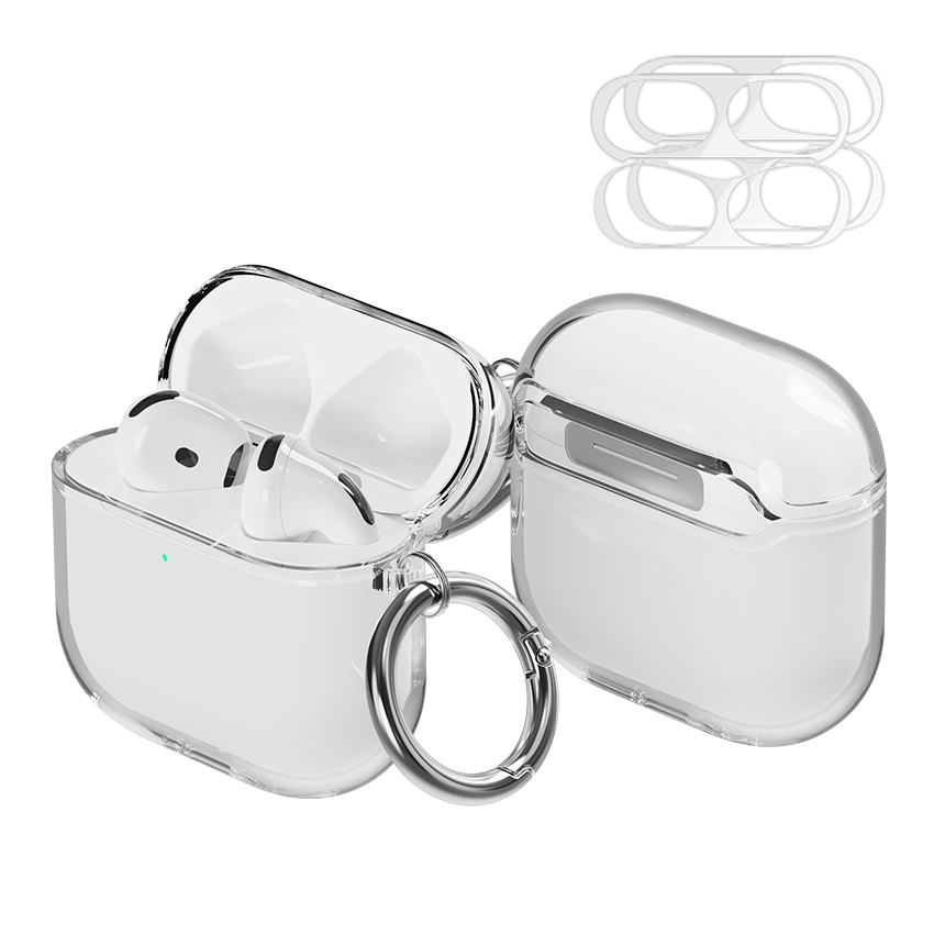 에어팟4 투명 케이스 철가루방지스티커 2매 세트 제품 이미지