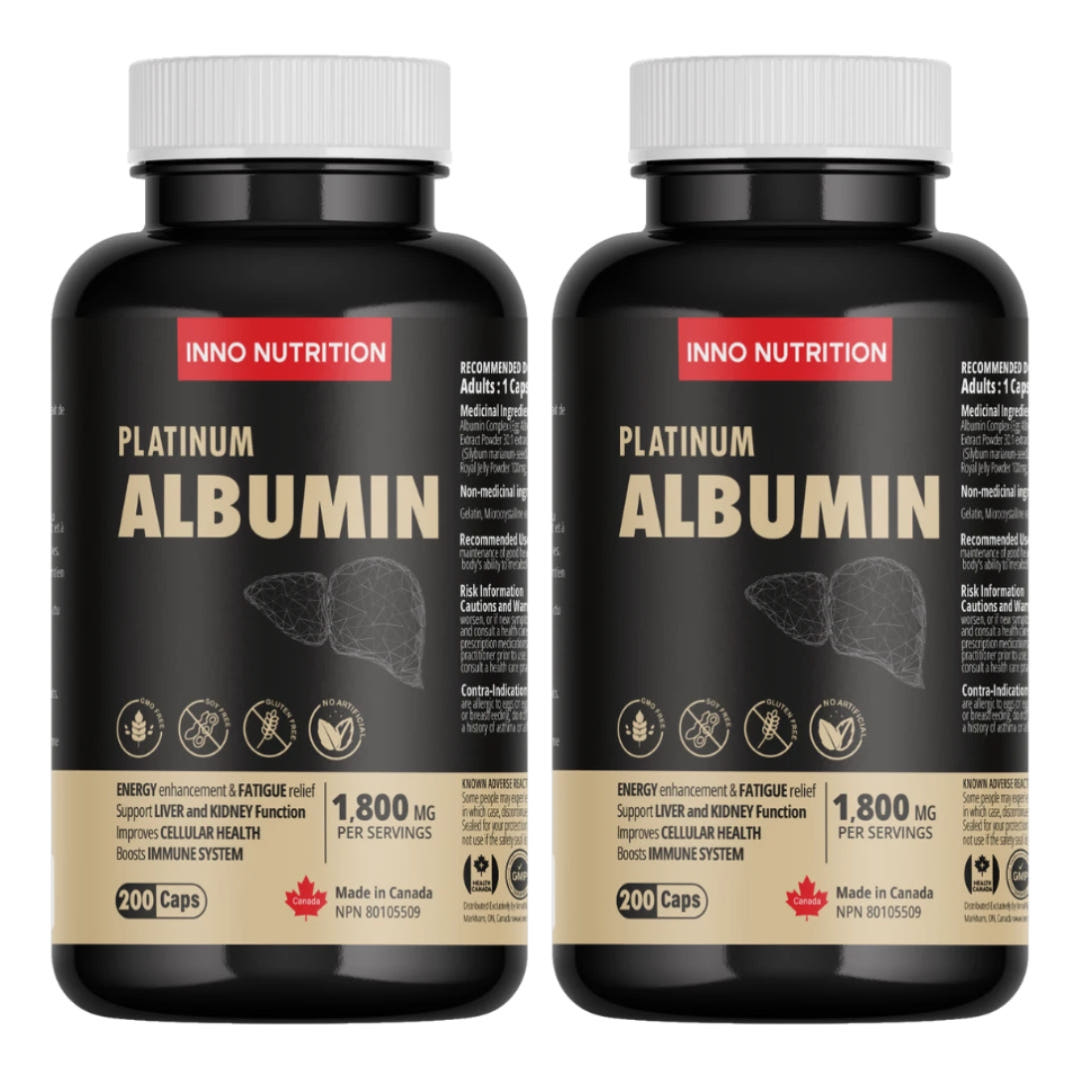 이노뉴트리션 캐나다 알부민 골드 1800mg 200캡슐 난백알부민 100%, 2병 - 상품 이미지