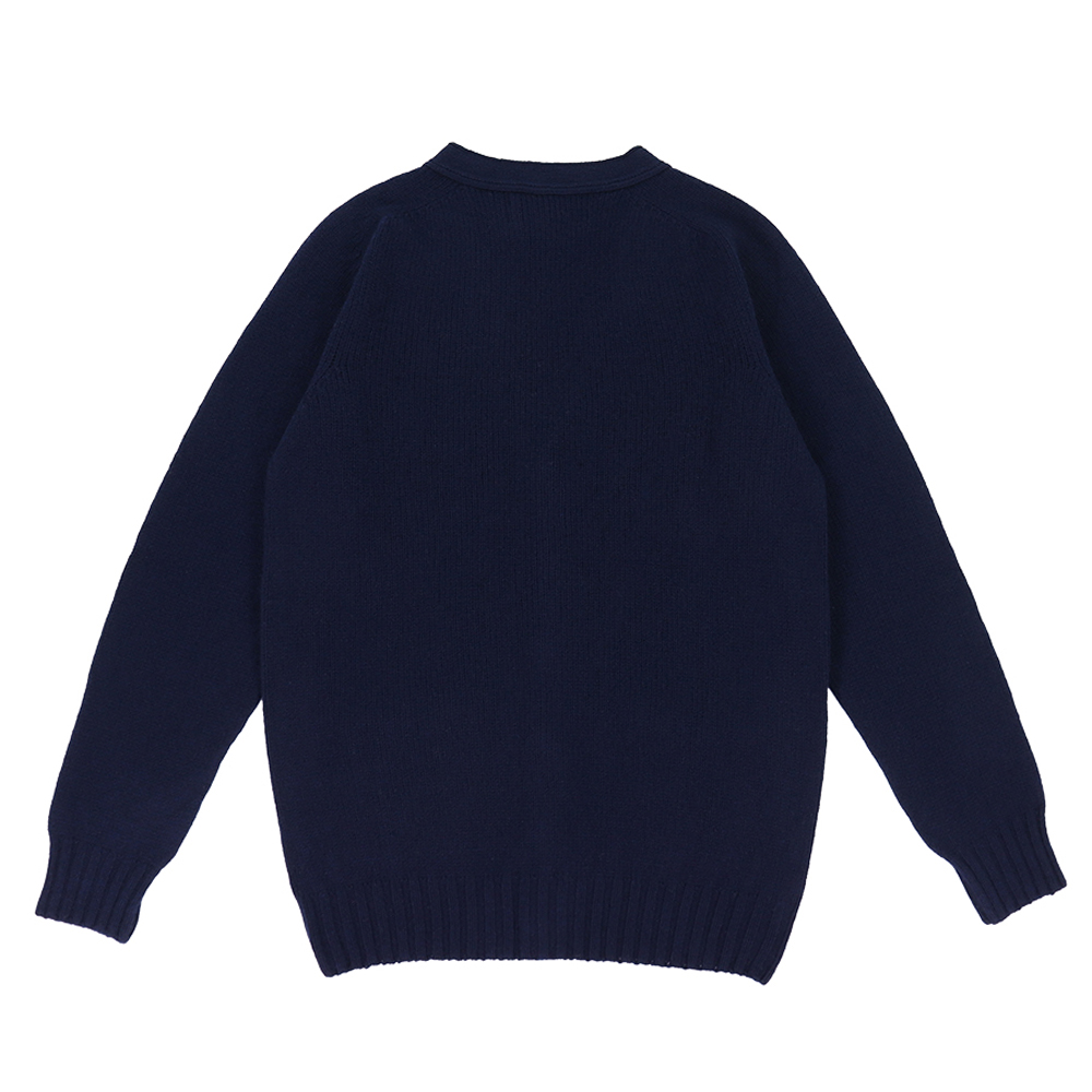 할리오브스코트랜드 울 니트 가디건 M2283/3VP Nero Navy - 상세 이미지 2
