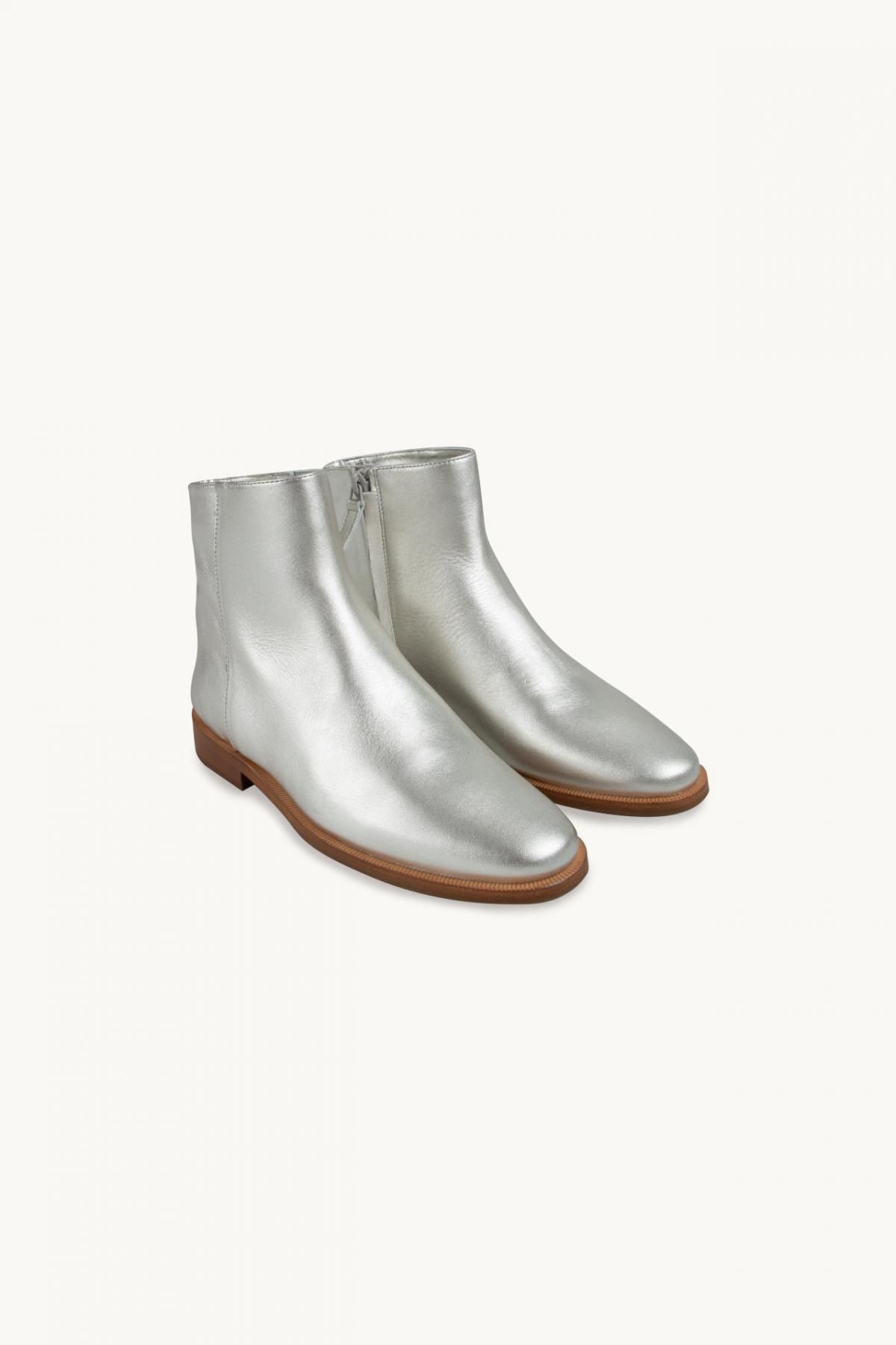 타이니코튼 트렌디 메탈릭 실버 앵클부츠 AW23-761-M21 ONE COLOR - 상세 이미지 3