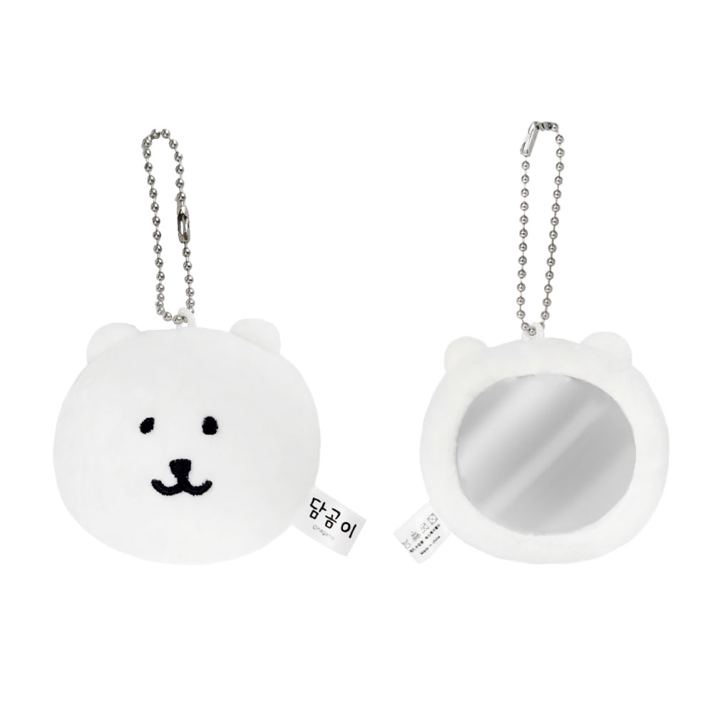 미니 담곰이 볼체인 키링 거울 봉제 인형 얼굴 농담곰 나가노 캐릭터 굿즈 - 상세 이미지 3