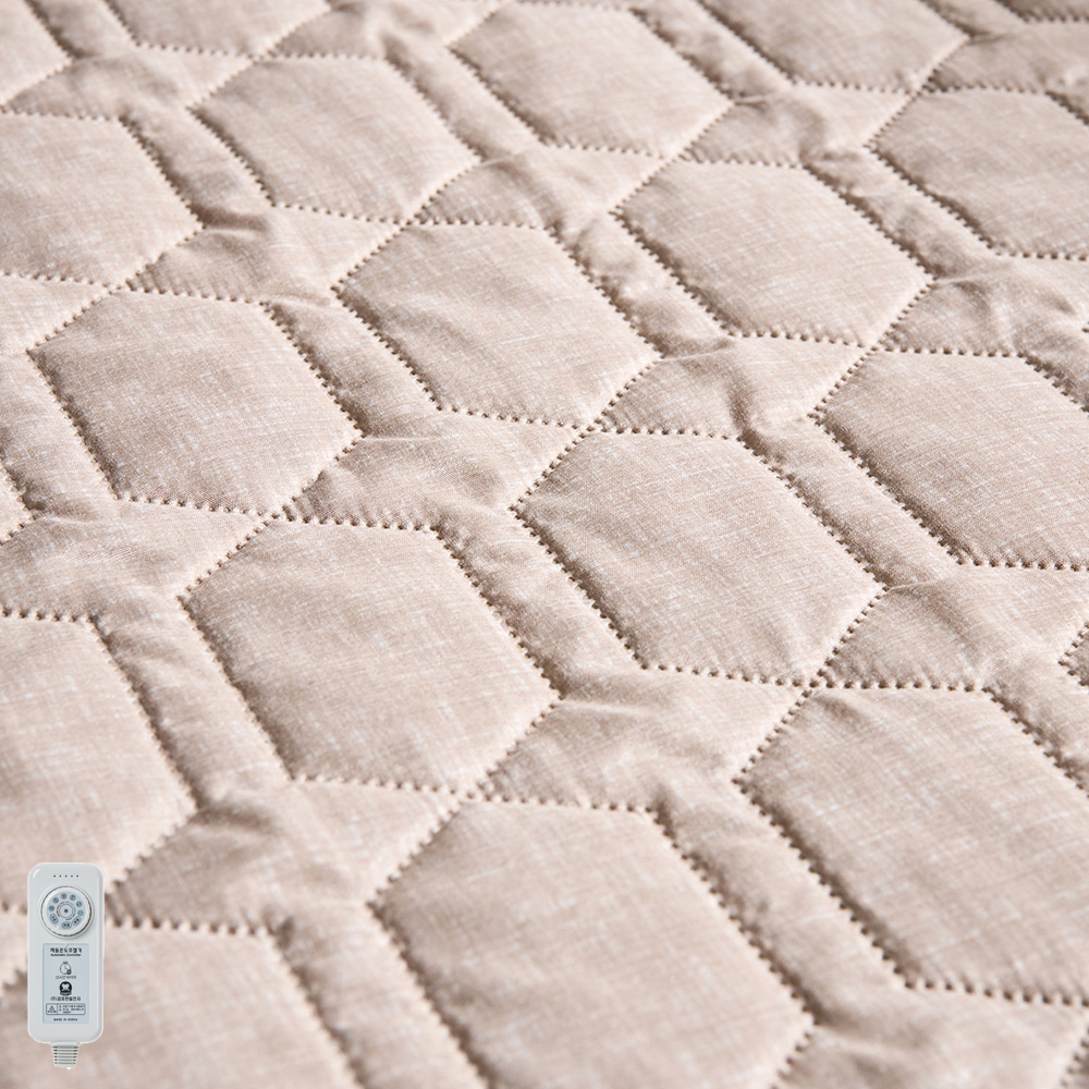 곰표한일 전기요 무자계 탄소매트 안전 온열매트 전자파안심 베이지 미니싱글